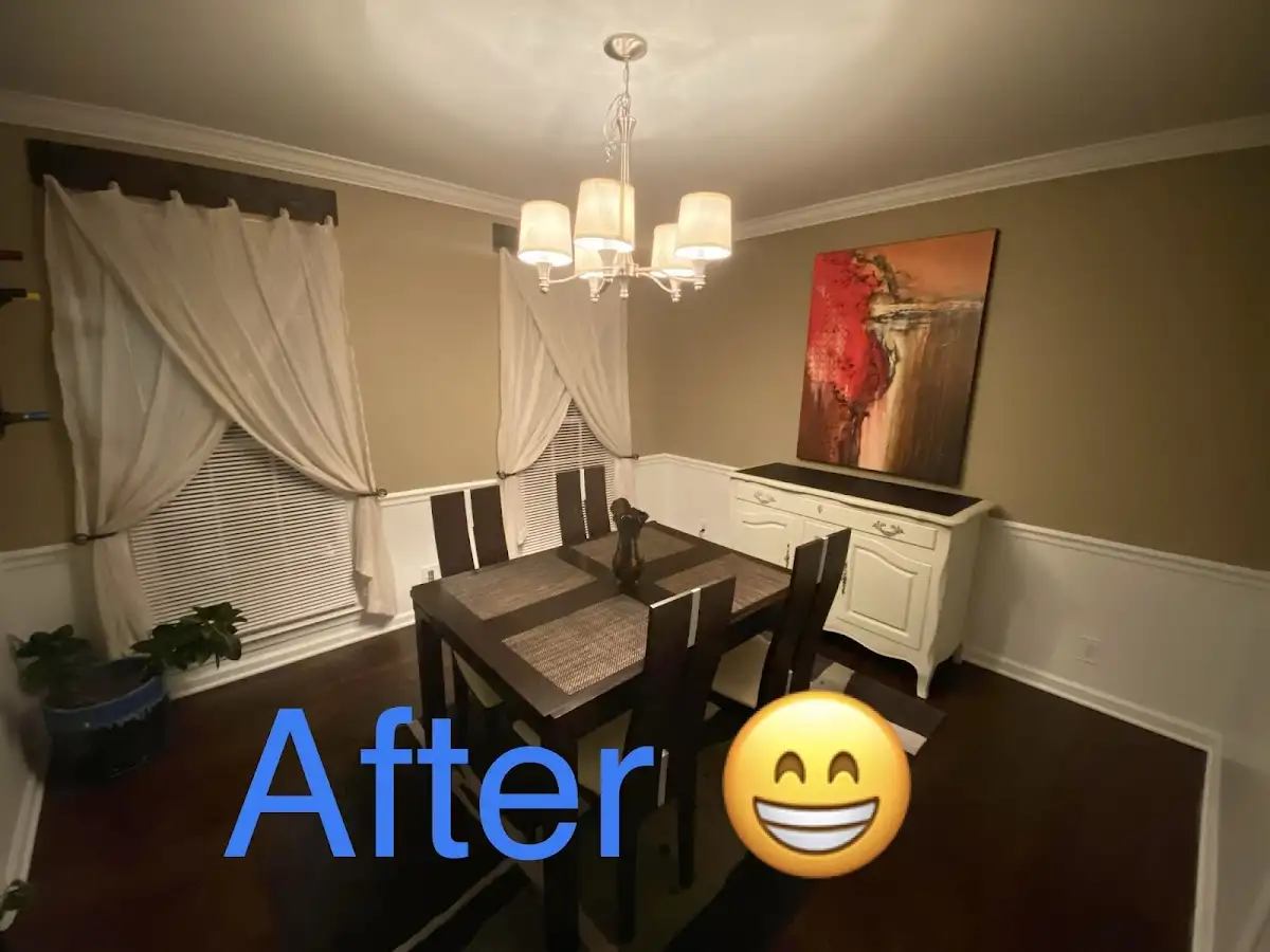 Professional dining room restoration after water damage in Brentwood