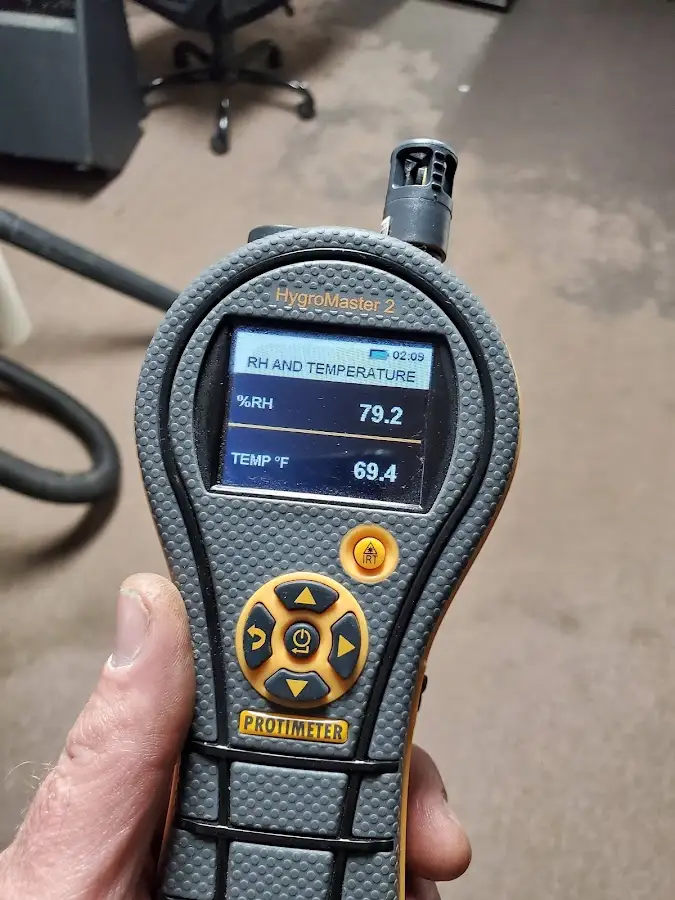 Moisture meter humidity assessment for Fire & Smoke Damage Restoration in Brentwood